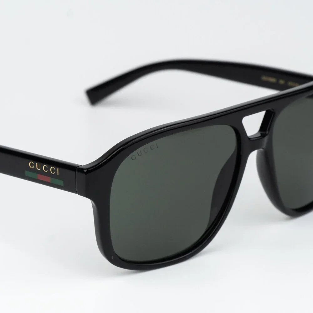 Gucci Men Sunglasses Black Pilot GG1856S 001 NEW AUTHENTIC